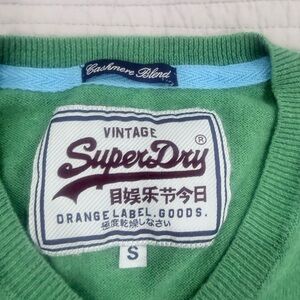 Superdry Vintage Cashmere Blend Sweater in Green